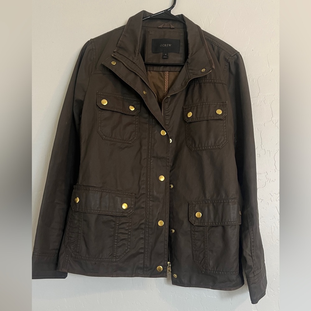 J Crew dark green jacket
